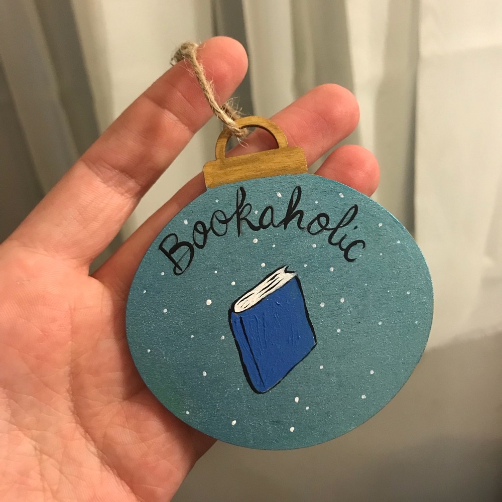 Book Christmas ornament